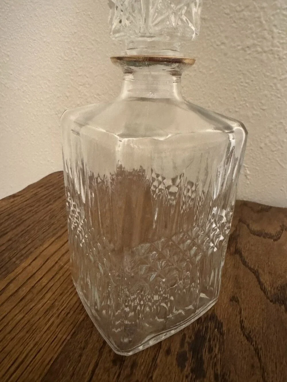 Mid Century MCM Luminarc Crystal Liquor Decanter